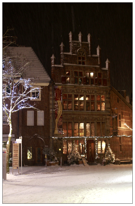 Schneetreiben in Xanten