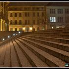 Schneetreiben, Universitätsplatz - Halle.