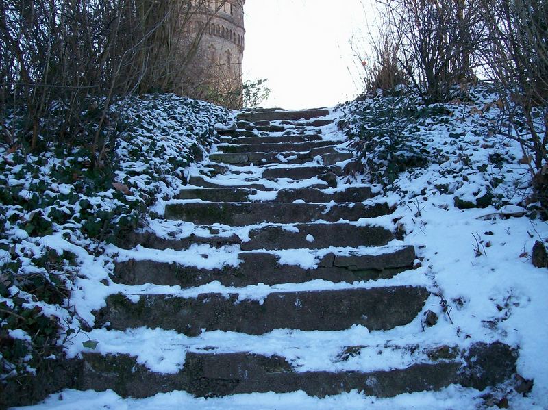 Schneetreppe