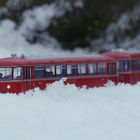 Schneeverwehung zwischen Steinwiesen und Nordhalben in Frankenwald