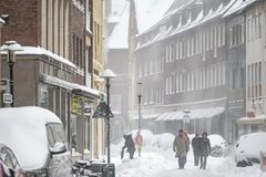 Schneeverwehungen Münster