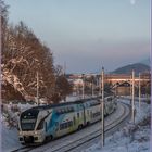 Schneewandern in Salzburg - Mondaufgang