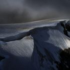 Schneewechte am Mt Blanc Massiv