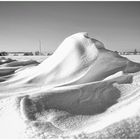 Schneewehe auf der rauhen Alb