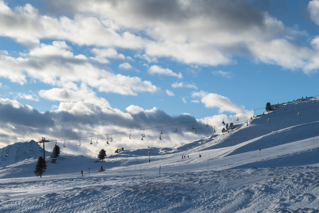 schneeweiße Wolken