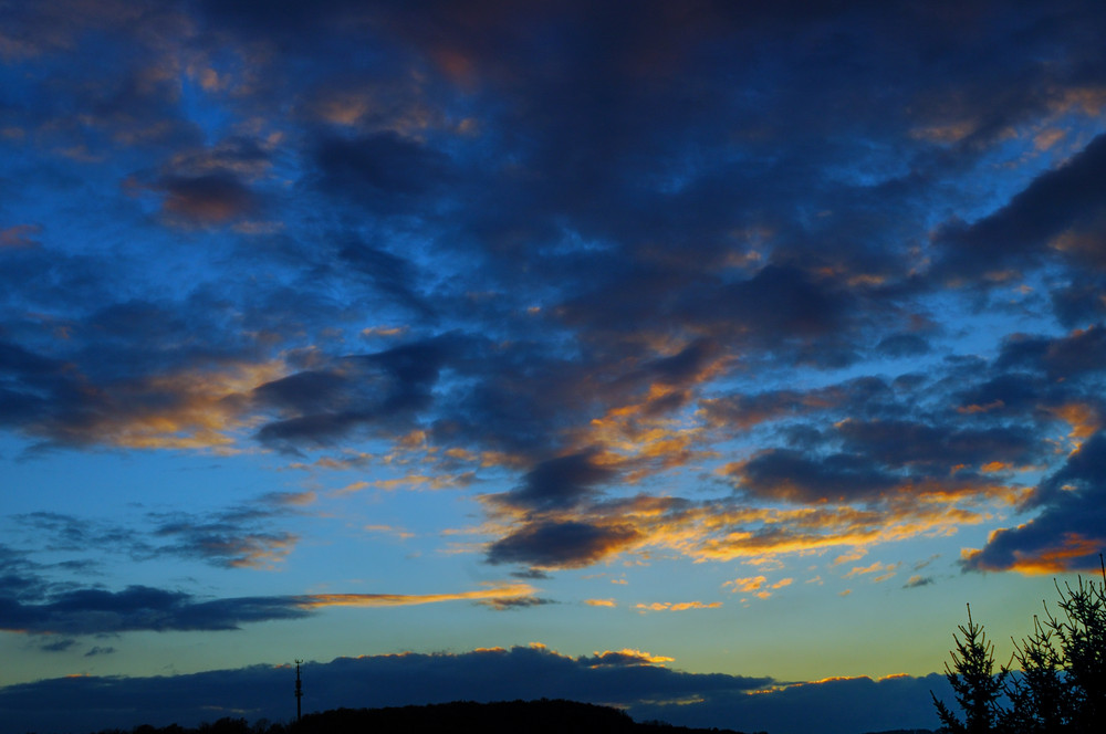 Schneewolken im Anmarsch ...