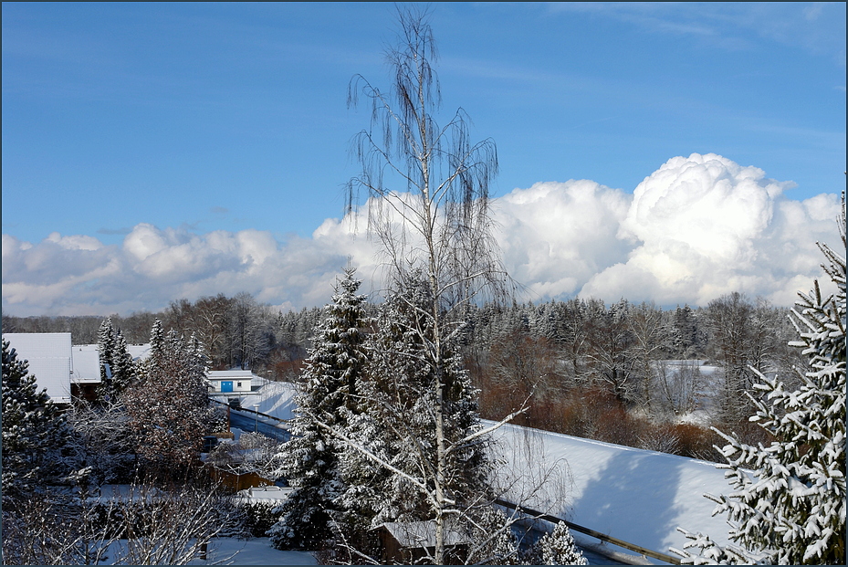 Schneewolken im Norden .....