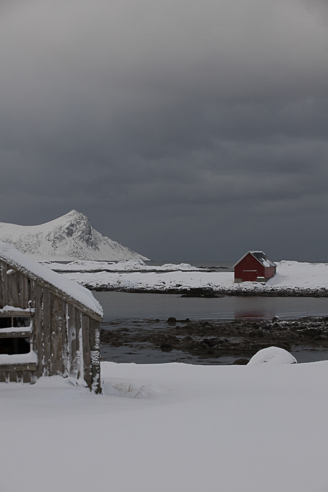 Schneewolken in Norwegen