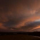 Schneewolken und Beuen.