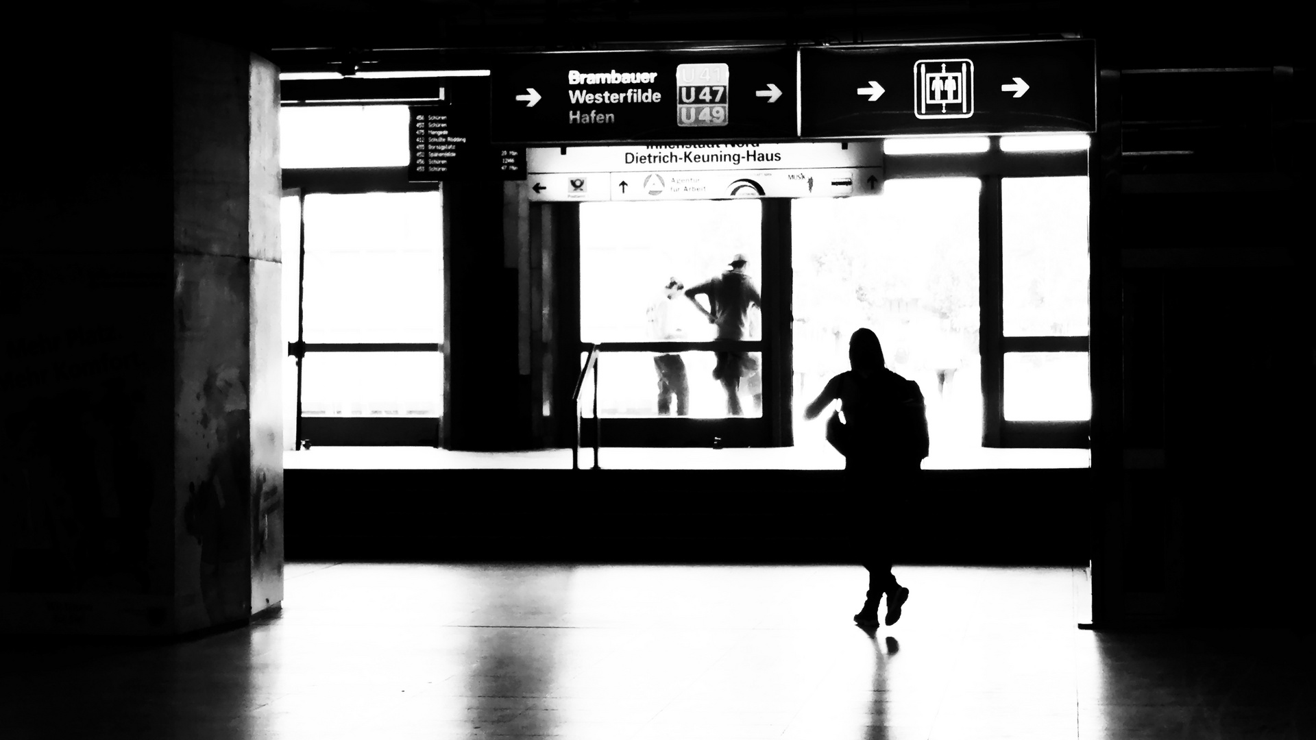 schnell raus aus der UBahn