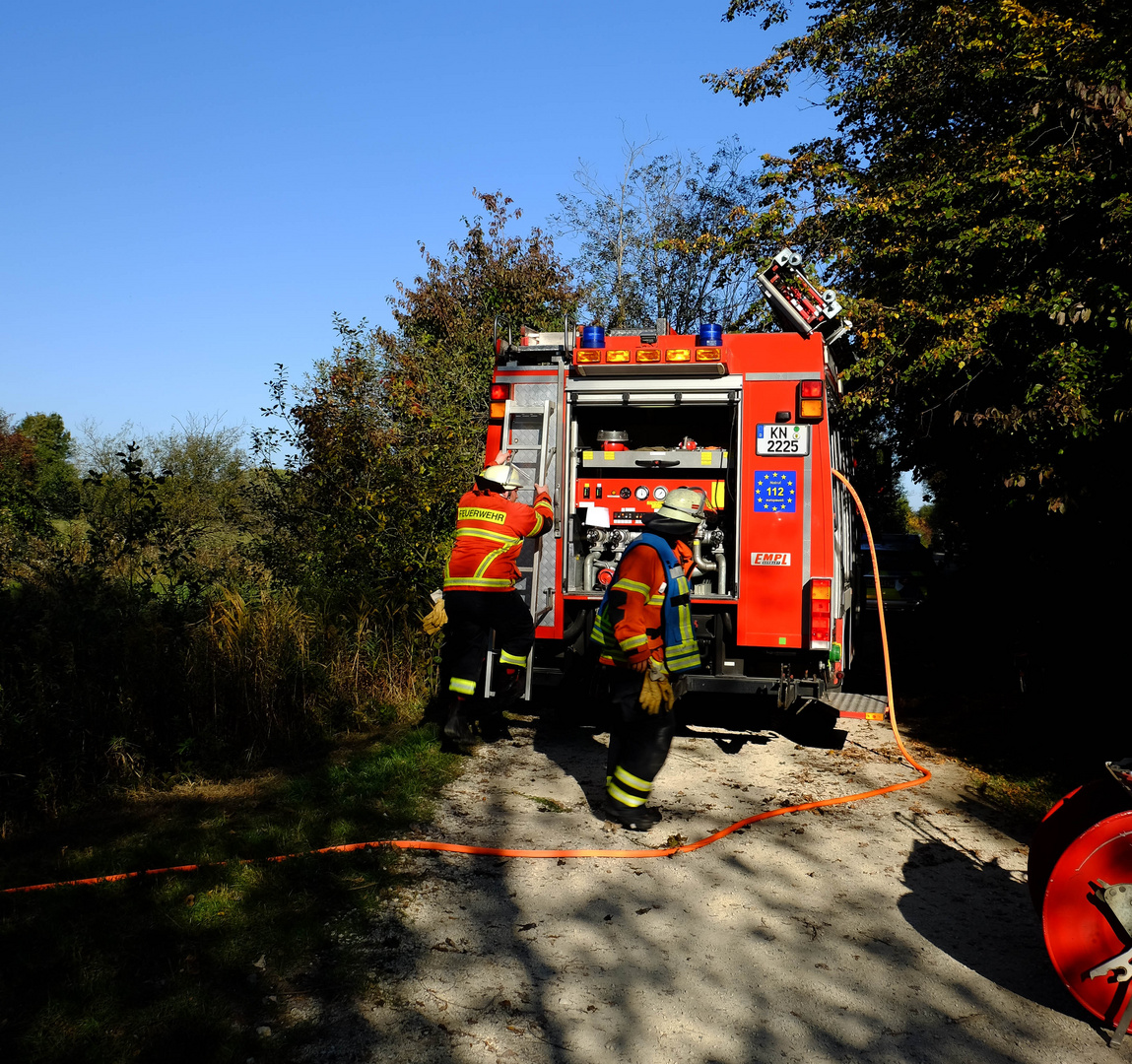 Schnellangriff mit TLF Römerziel-Riedbrand