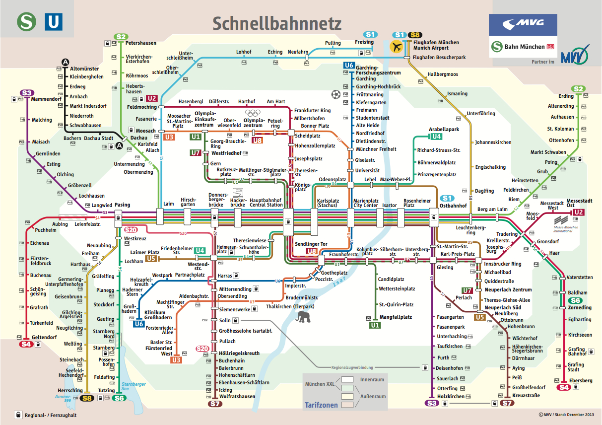 Schnellbahnnetz München