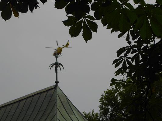 Schnellster Flug in den Biergarten....