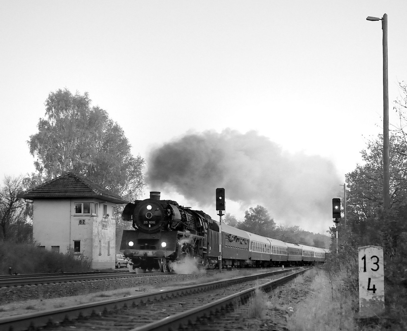 Schnellzugdampf im Werratal 