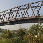 Schnitt durch die alte Rheinbrücke in Wesel