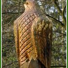 Schnitzerei - Kunst aus einem Baum - Vogel