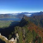 Schober, Blick zum Mondsee und Wolfgangsee