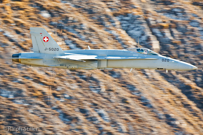 Schockwellen einer F/A-18 Hornet