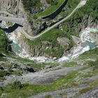 Schöllenen/ Blick auf die Teufelsbrücke