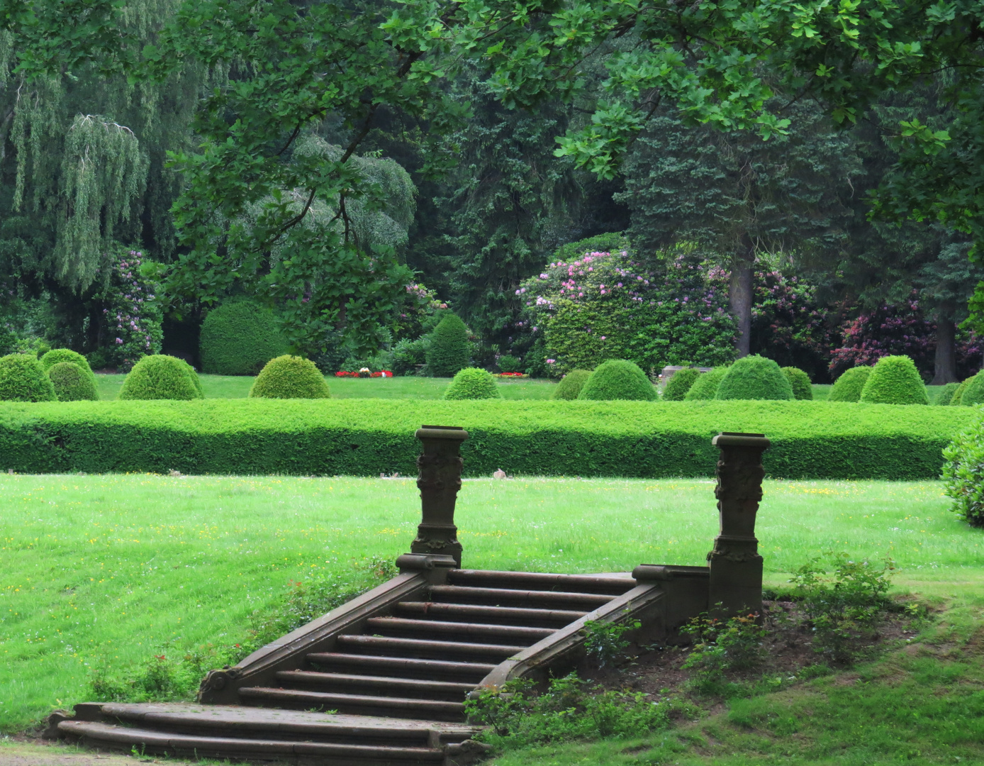 Schön angelet  auf dem Ohlsdorfer Friedhof