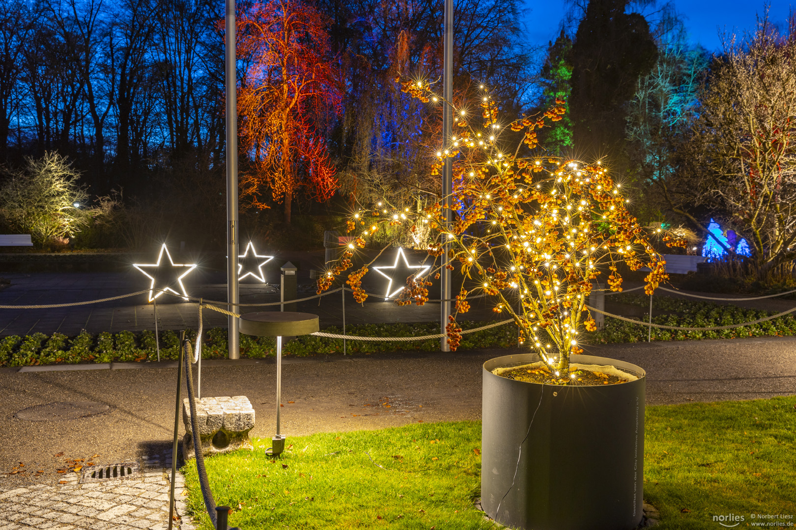 Schön beleuchtet