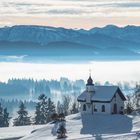 Schön gelegene Kapelle bei uns im Allgäu