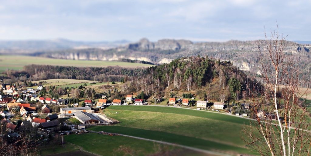 Schöna auf dem Eisenbahnbrett