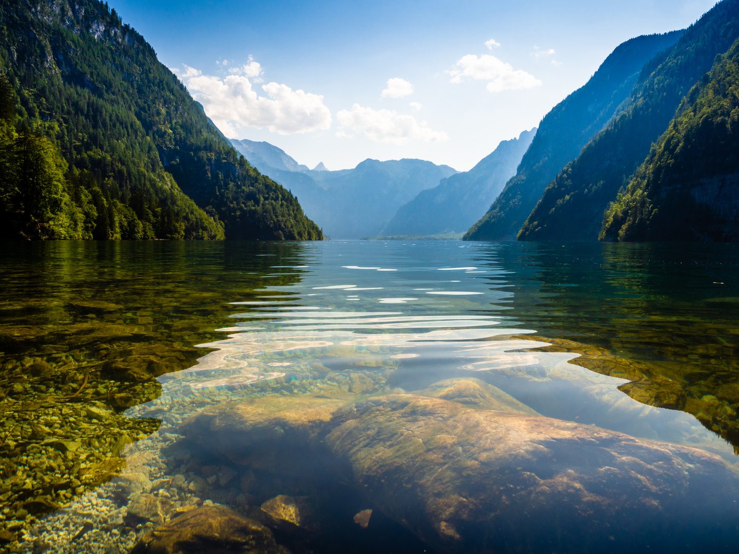 Schönau am Königssee - Blick auf die Alpen