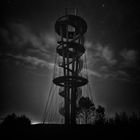 Schönbuchturm bei Nacht S/W