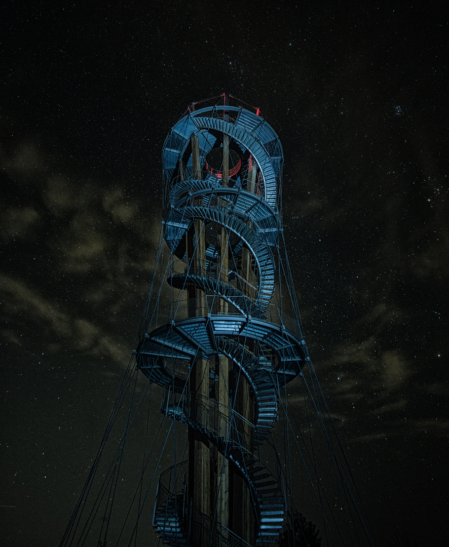 Schönbuchturm und Nachthimmel