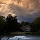 Schönbusch/Aschaffenburg kurz vor dem Regenguss gestern