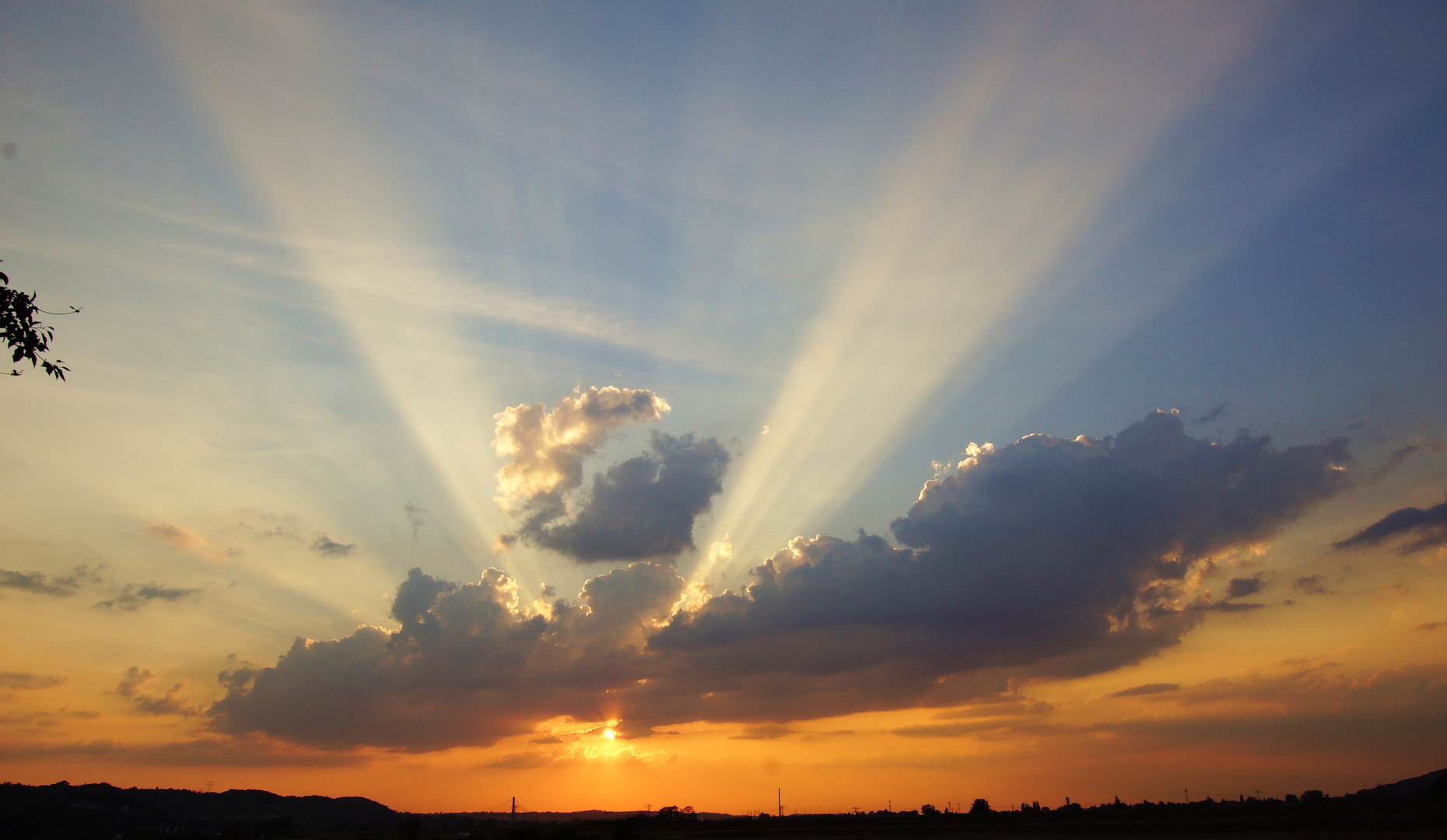  Sch ne  Abendstimmung Foto Bild  himmel wolken himmel 