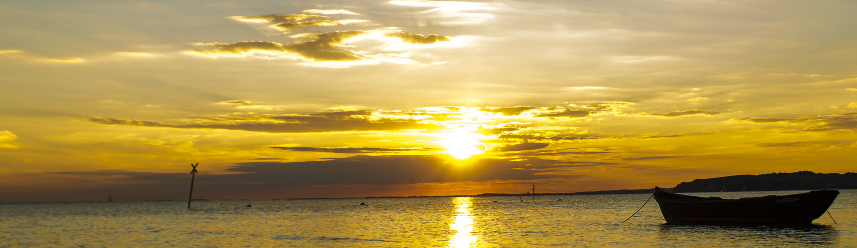 Schöne Abendstimmung im Urlaub