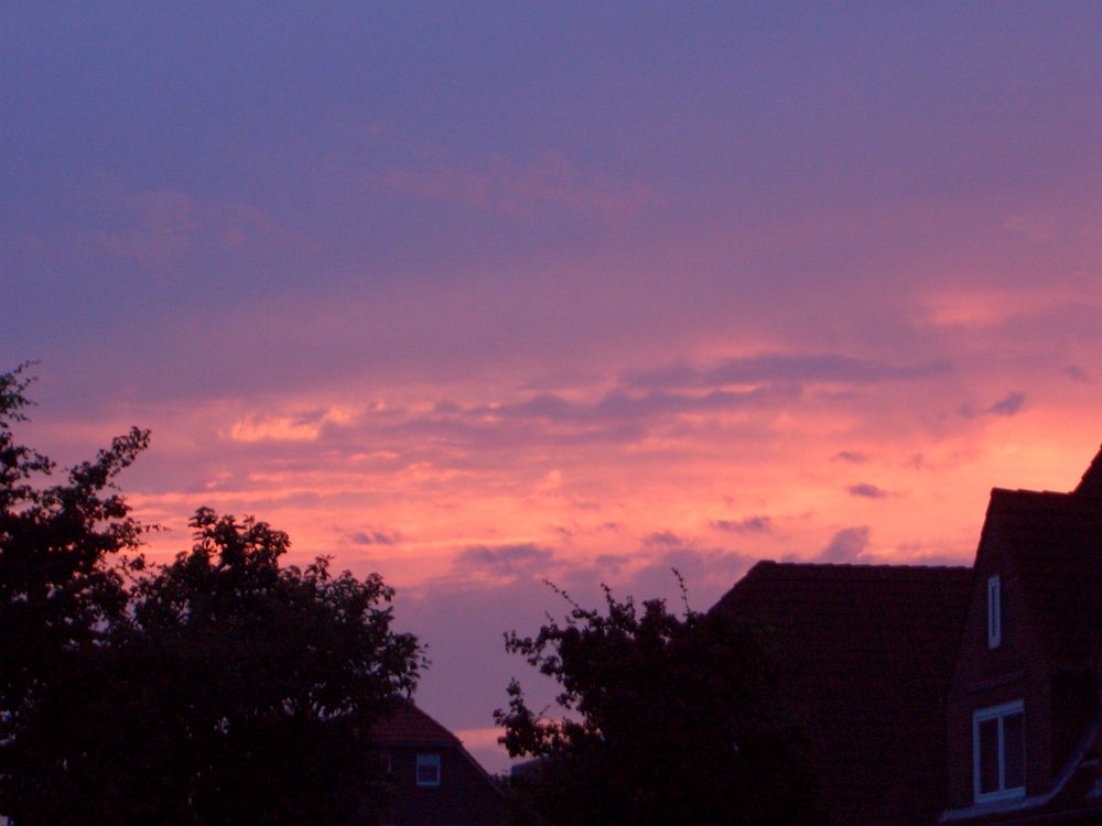 schöne aussicht am abend