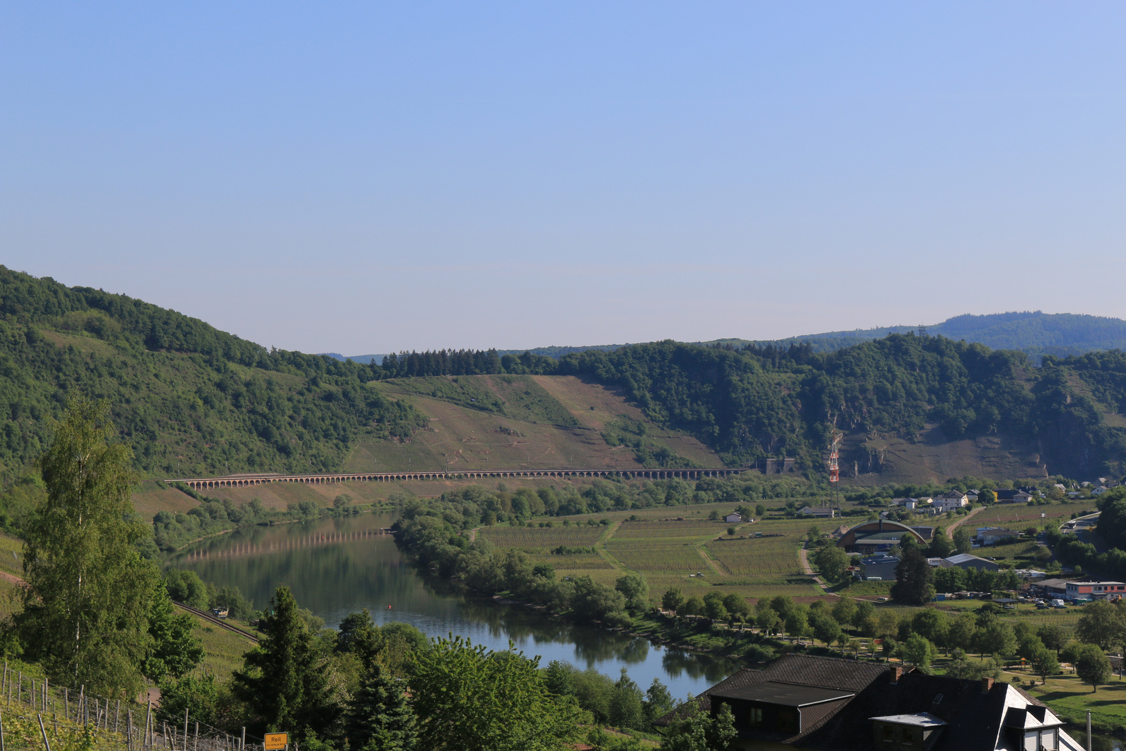 Schöne Aussicht auf die Mosel.