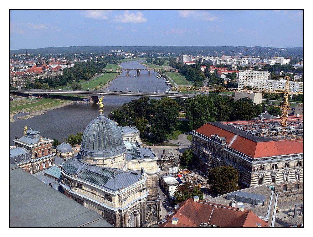 Schöne Aussicht auf Dresden