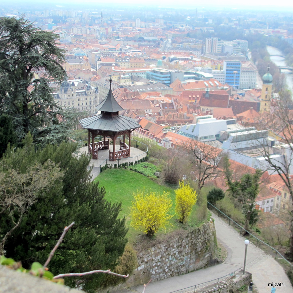 schöne Aussicht auf Graz