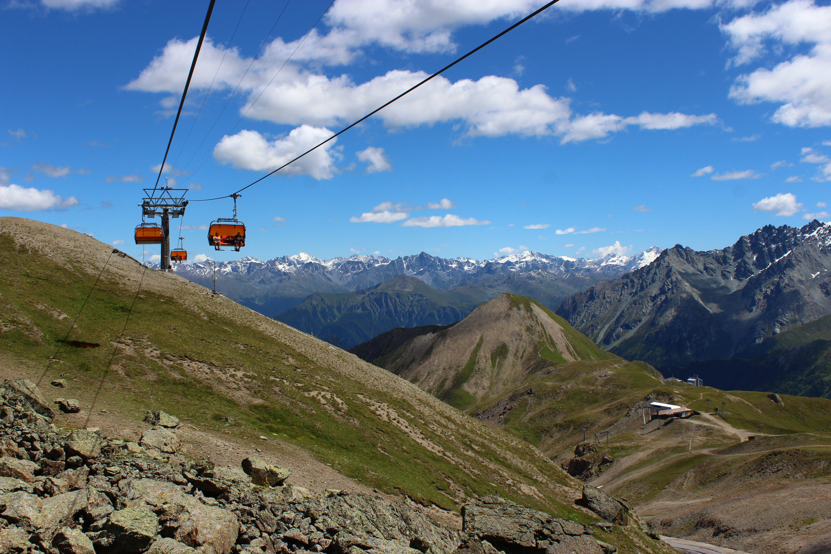 Schöne Aussicht aus dem Lift