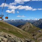 Schöne Aussicht aus dem Lift