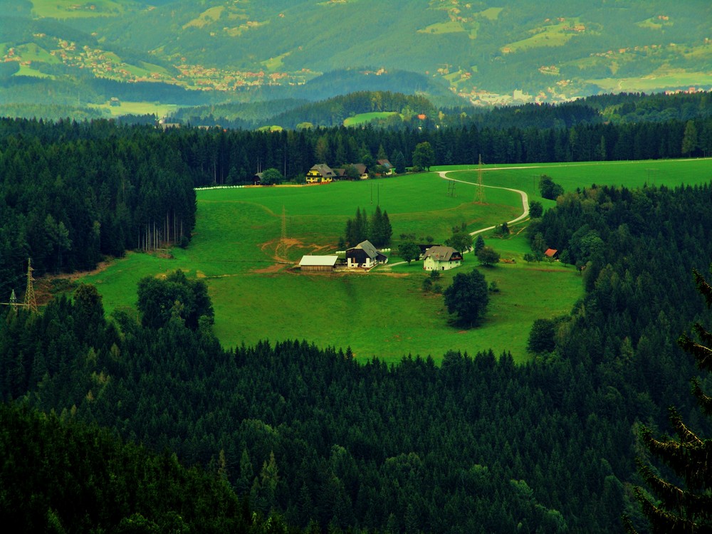 Schöne Aussicht in Österreich