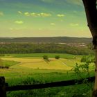 Schöne aussicht über die Heimat und Arbeit.