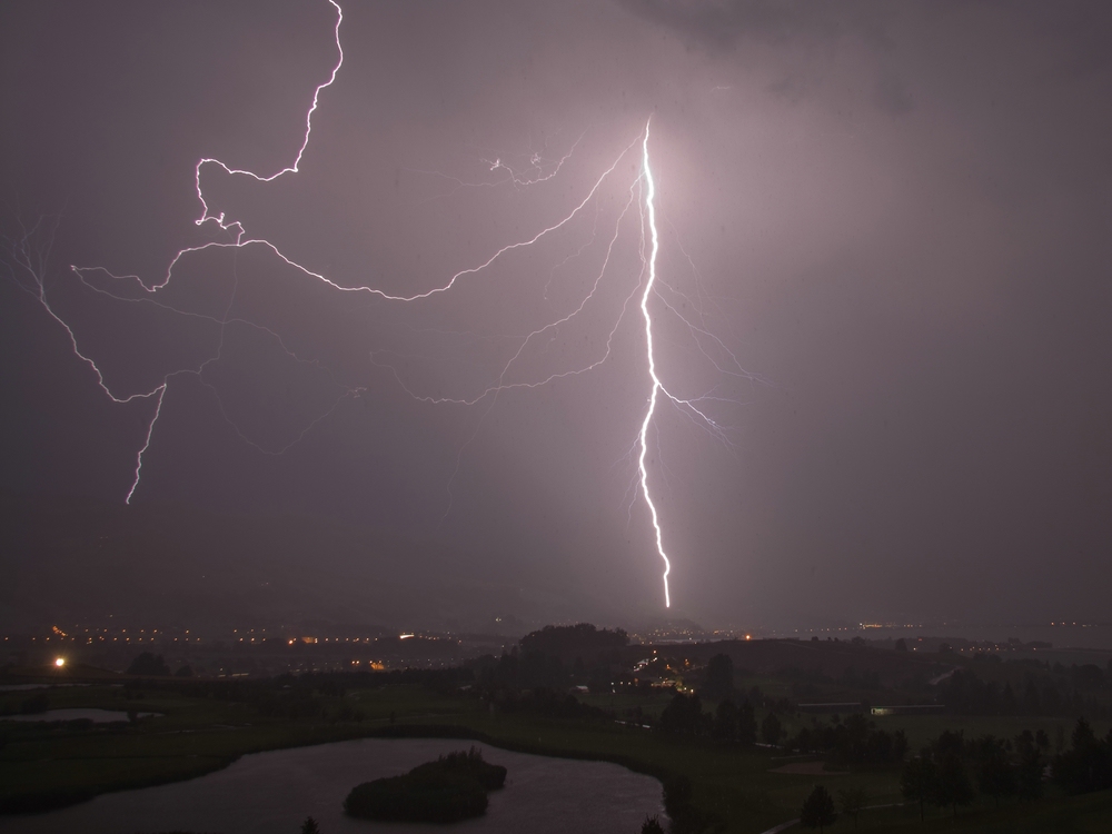 Schöne Aussicht vom Golfplatz