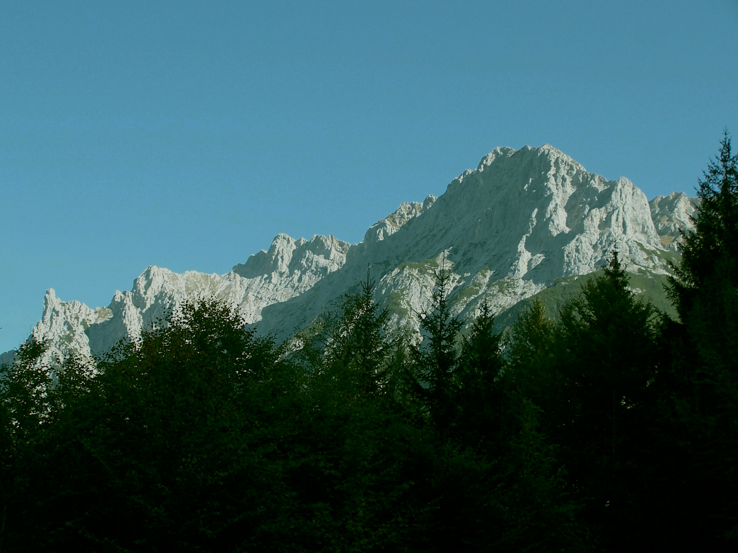 Schöne Berge bei Garmisch