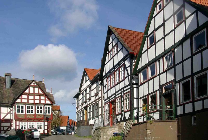 Schöne Fachwerkbauten in Schwalenberg