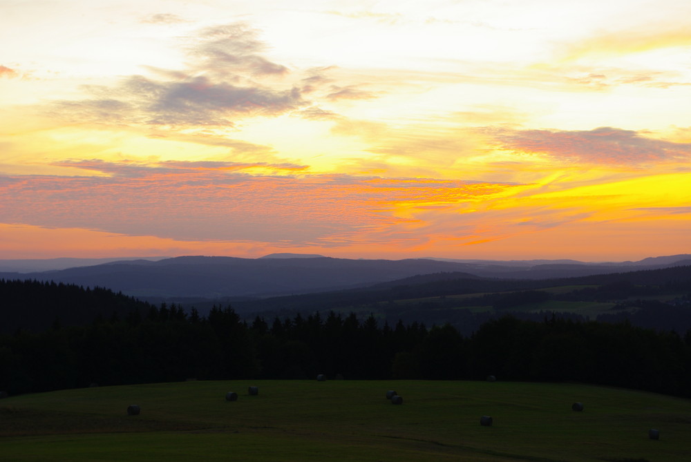 Schöne Farben am Himmel.