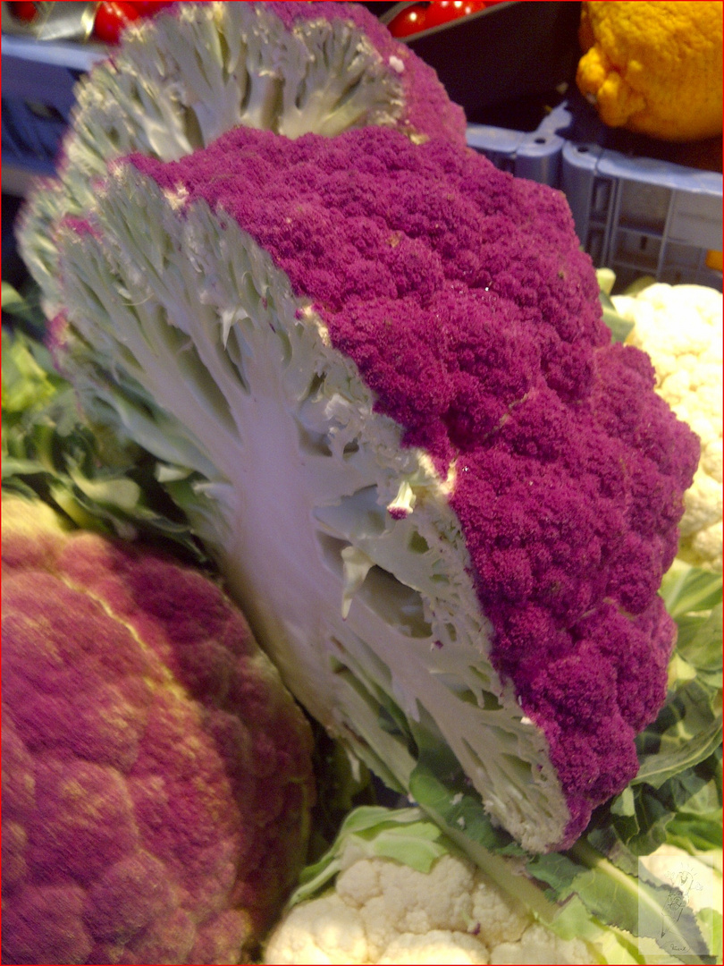 Schöne Farben auf dem Wochenmarkt