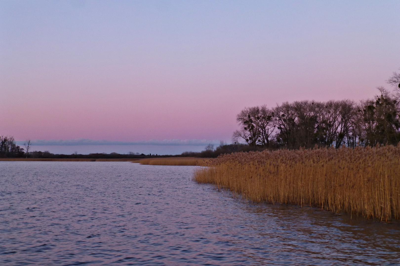 Schöne Farben nach dem Sonnenuntergang