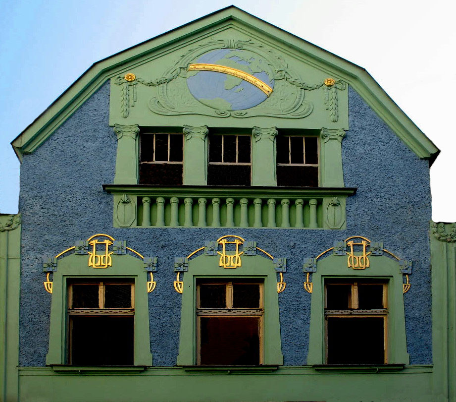 Schöne Fassade in Liberec