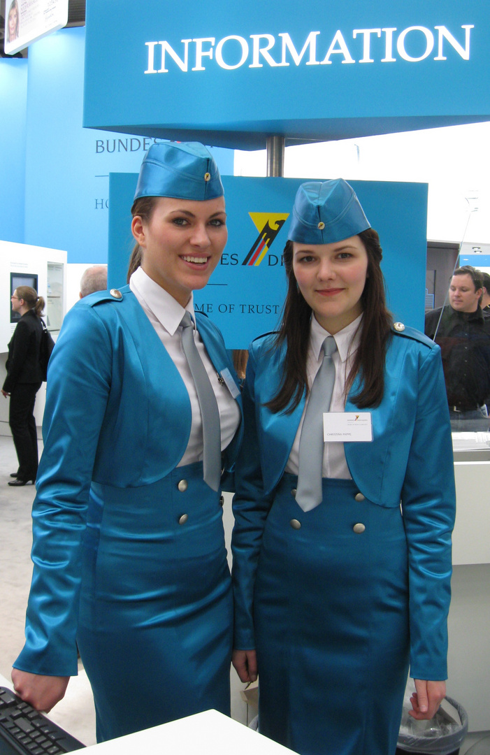 Schöne Frauen auf der CeBIT