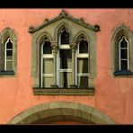 Schöne gotische Fensterkombination am Baumburger Turm in Regensburg 2